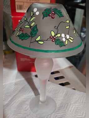 Pfaltzgraff Winterberry Glass Buffet Lighting Vintage